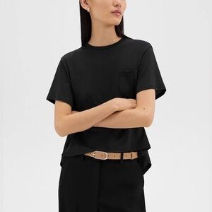BLACK Theory Women Easy Apex High-Low Pocket T-Shirt MEDIUM